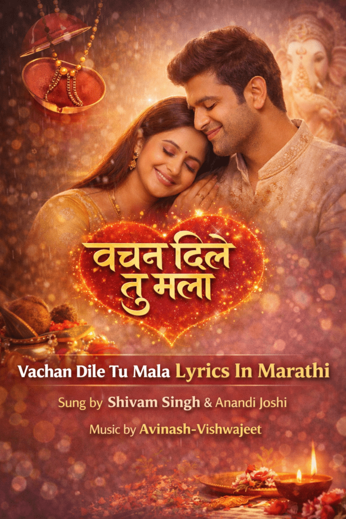 Vachan Dile Tu Mala Lyrics in Marathi
